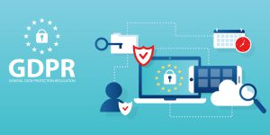 Vector concept for general data protection regulation in EU law on data privacy